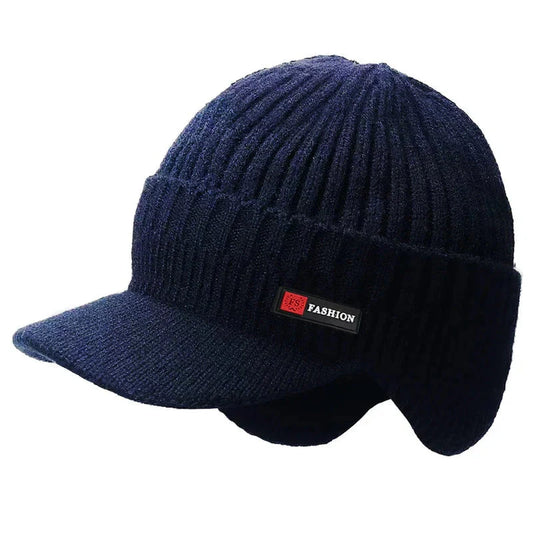 men winter hat with ear protection