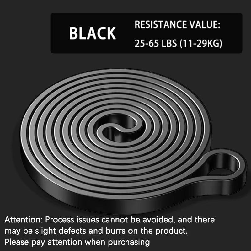 Cinta amarela de resistência de 8-15 lbs (2.5-7 kg) do conjunto de resistance bands set.