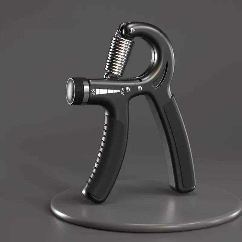 Hand Grip Ajustável 5-60kg com Contador em cor azul, ideal para treino de força das mãos e antebraços.