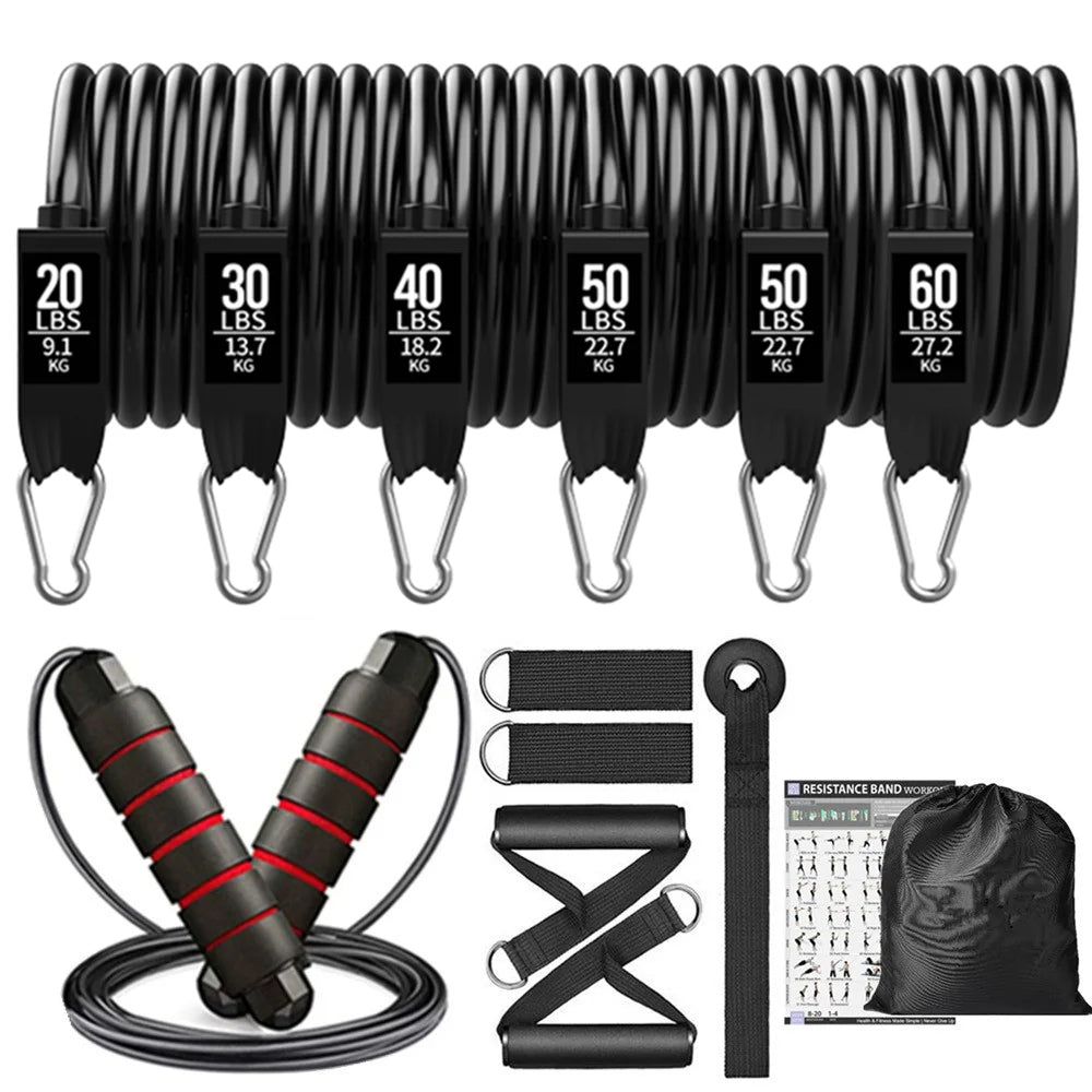 250Lb Resistance Bands Set Fitness Workout Gym Pull Rope Yoga Latex Tube Sports Elastic Booty Band Equipment for Home Gym Weight