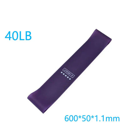 Elastic Resistance Bands Set for Yoga, Pilates, and Strength Training - 5-Pack com faixa elástica rosa de 30LB.