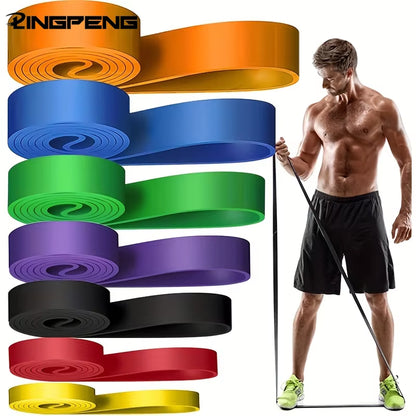 Cinta amarela de resistência de 8-15 lbs (2.5-7 kg) do conjunto de resistance bands set.