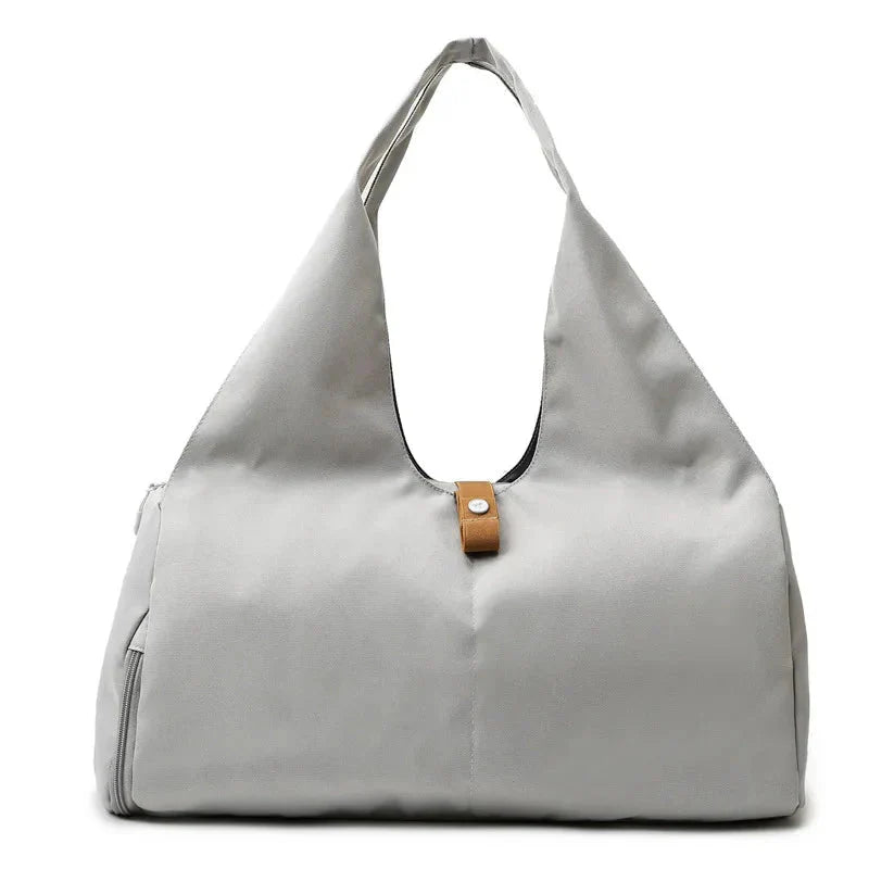 Mulher bolsa desportiva multiuso, impermeável, ideal para fitness e viagens - women sports gym travel bag.