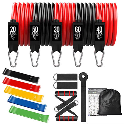250Lb Resistance Bands Set Fitness Workout Gym Pull Rope Yoga Latex Tube Sports Elastic Booty Band Equipment for Home Gym Weight