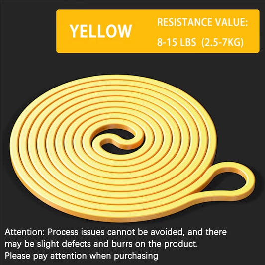 Cinta amarela de resistência de 8-15 lbs (2.5-7 kg) do conjunto de resistance bands set.