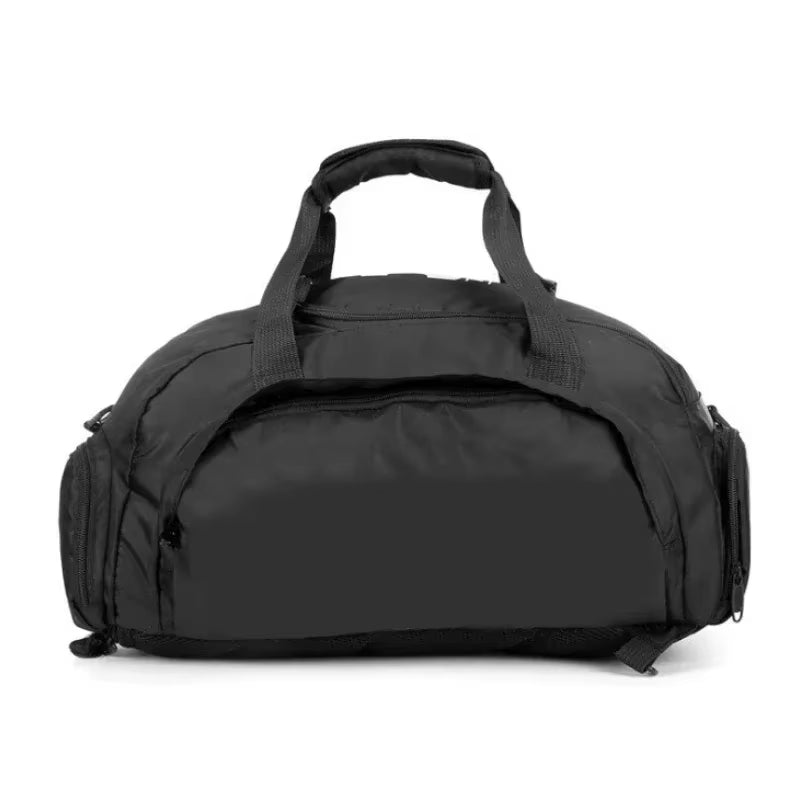 Mala de ginásio impermeável T60 em preto com letras azuis, ideal para treino e viagem. Mala de ginásio impermeável T60 em preto com letras azuis, ideal para treino e viagem.