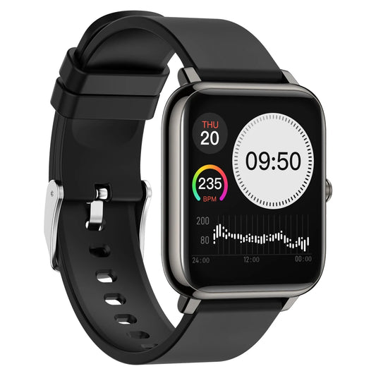 Smart watch fitness tracker com dial personalizado e configuração de mostradores em aplicativo HeroBand III.