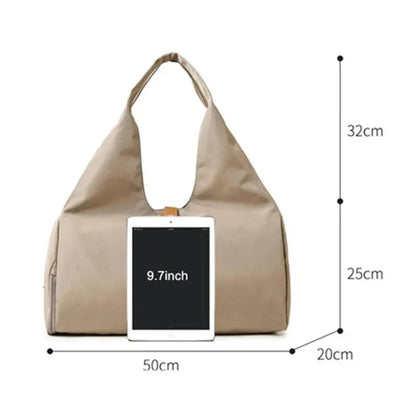 Mulher bolsa desportiva multiuso, impermeável, ideal para fitness e viagens - women sports gym travel bag.