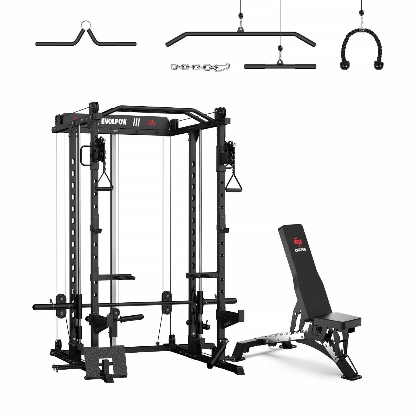 EVOLPOW M2D Brute All-In-One Smith Machine Home Gym