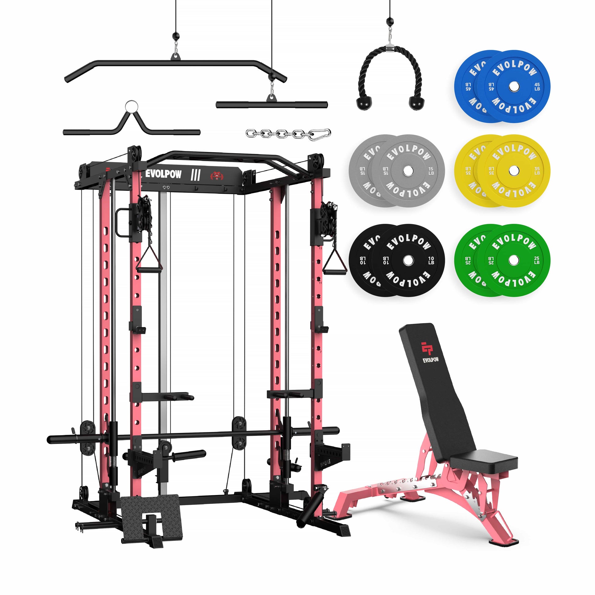 EVOLPOW M2D Brute All-In-One Smith Machine Home Gym