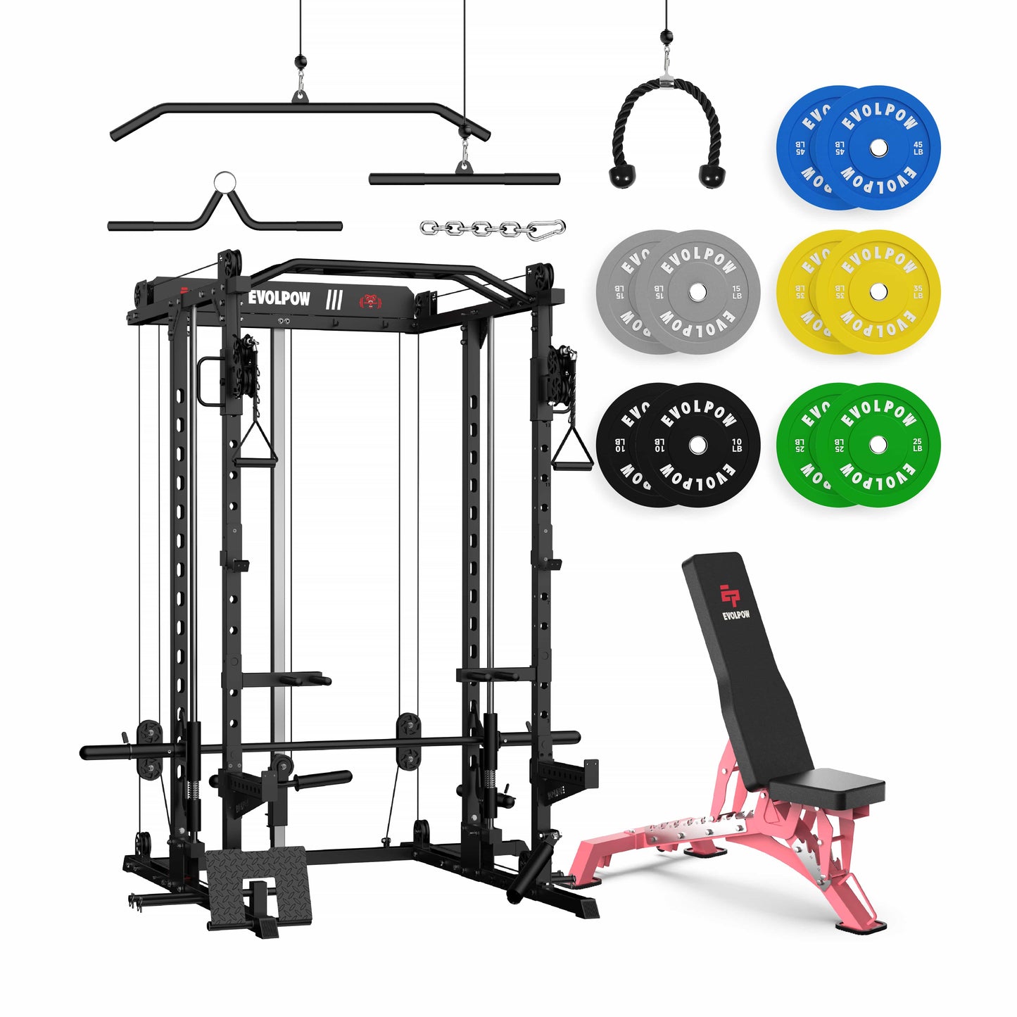 EVOLPOW M2D Brute All-In-One Smith Machine Home Gym