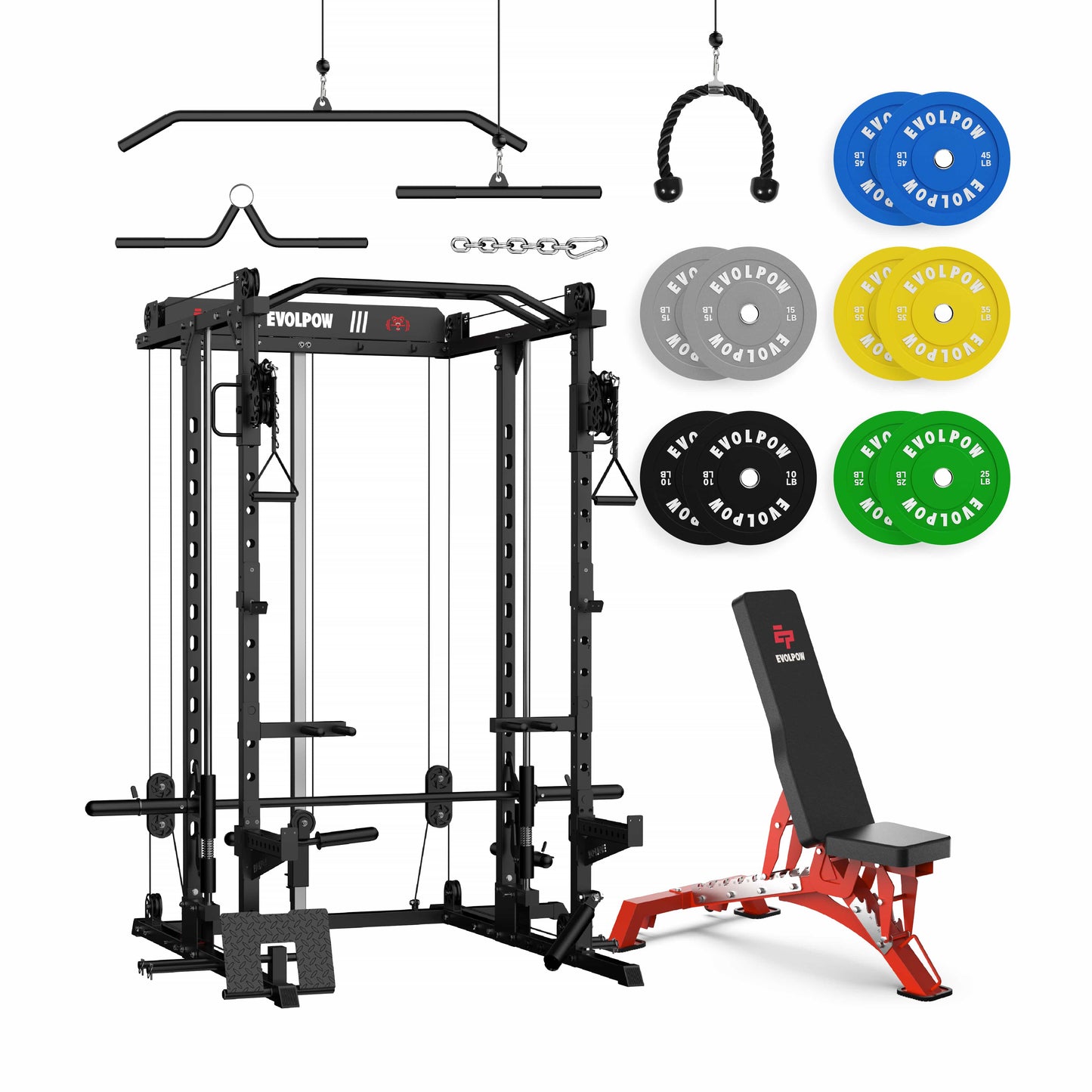 EVOLPOW M2D Brute All-In-One Smith Machine Home Gym