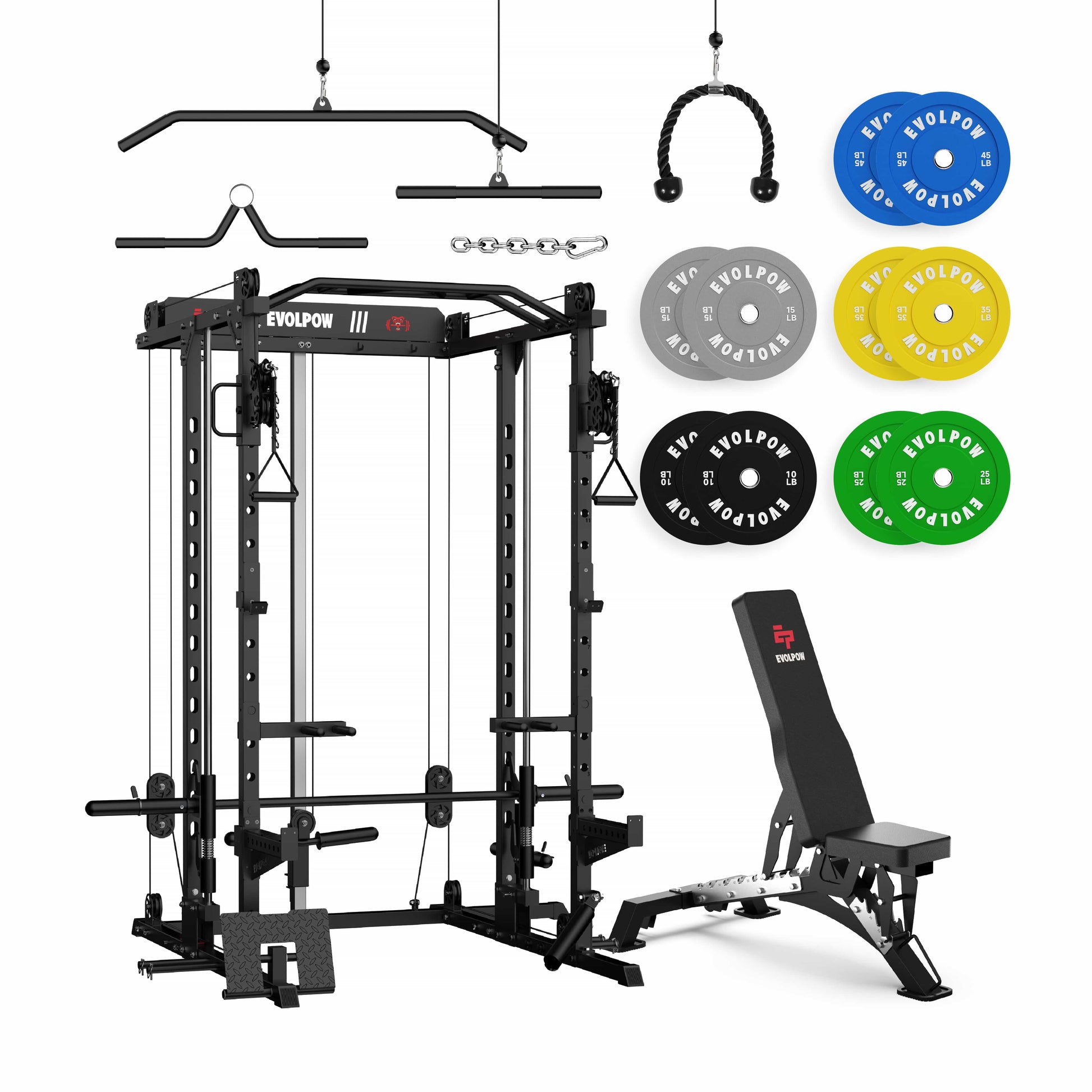 EVOLPOW M2D Brute All-In-One Smith Machine Home Gym