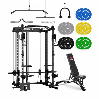 EVOLPOW M2D Brute All-In-One Smith Machine Home Gym