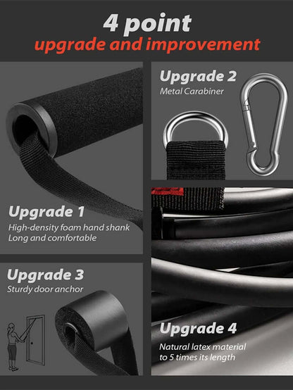 250Lb Resistance Bands Set Fitness Workout Gym Pull Rope Yoga Latex Tube Sports Elastic Booty Band Equipment for Home Gym Weight