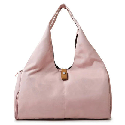 Mulher bolsa desportiva multiuso, impermeável, ideal para fitness e viagens - women sports gym travel bag.