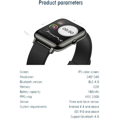 Smart watch fitness tracker com dial personalizado e configuração de mostradores em aplicativo HeroBand III.
