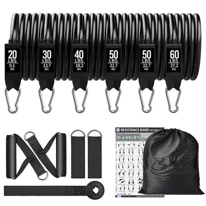 250Lb Resistance Bands Set Fitness Workout Gym Pull Rope Yoga Latex Tube Sports Elastic Booty Band Equipment for Home Gym Weight