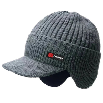 men winter hat with ear protection